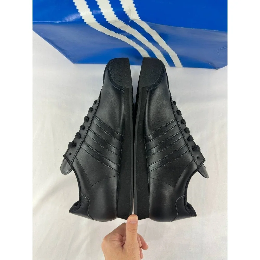 Adidas Samoa G22596 Triple Black Low Top Casual Sneakers 2012 Men's Size 12